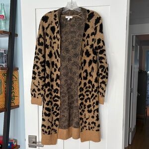 Long Women's Cardigan Sweater - SMALL